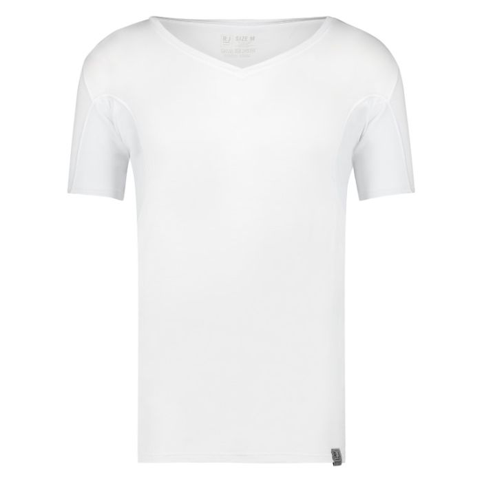 RJ Sweatproof Copenhagen Heren Diepe V-Hals T-Shirt White