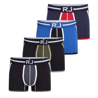 RJ Pure Color Heren Boxershort 4-pack 'Happy Balls' 