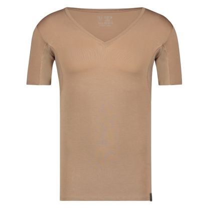 RJ Sweatproof Copenhagen Heren Diepe V-Hals T-Shirt Natural