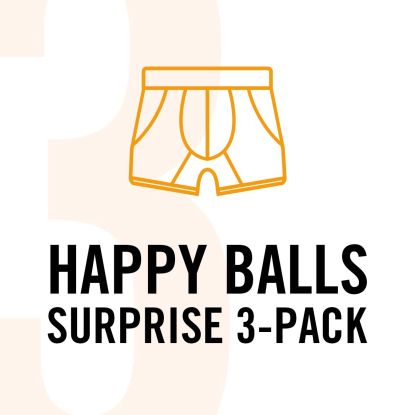 3x Surprise Heren 'Happy Balls' Boxershort 
